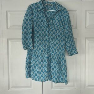 Zara button down mini dress
